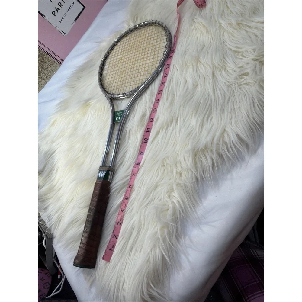Vintage Wilson‎ Jimmy Connors C-1 Steel Tennis Racket - Made in USA Steel Shined
